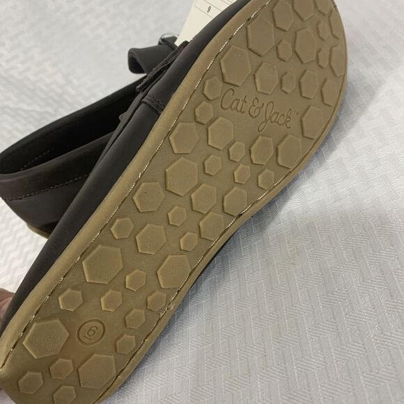 Cat & Jack Brown Loafers Samuel Size 6 Boys Girls Slip On - Picture 5 of 6